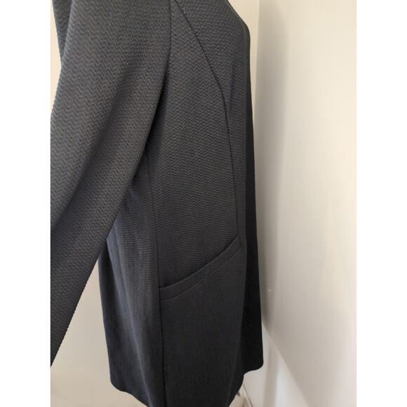 Boden black textured plain minimalist pocket dress 14 - Picture 7 of 8